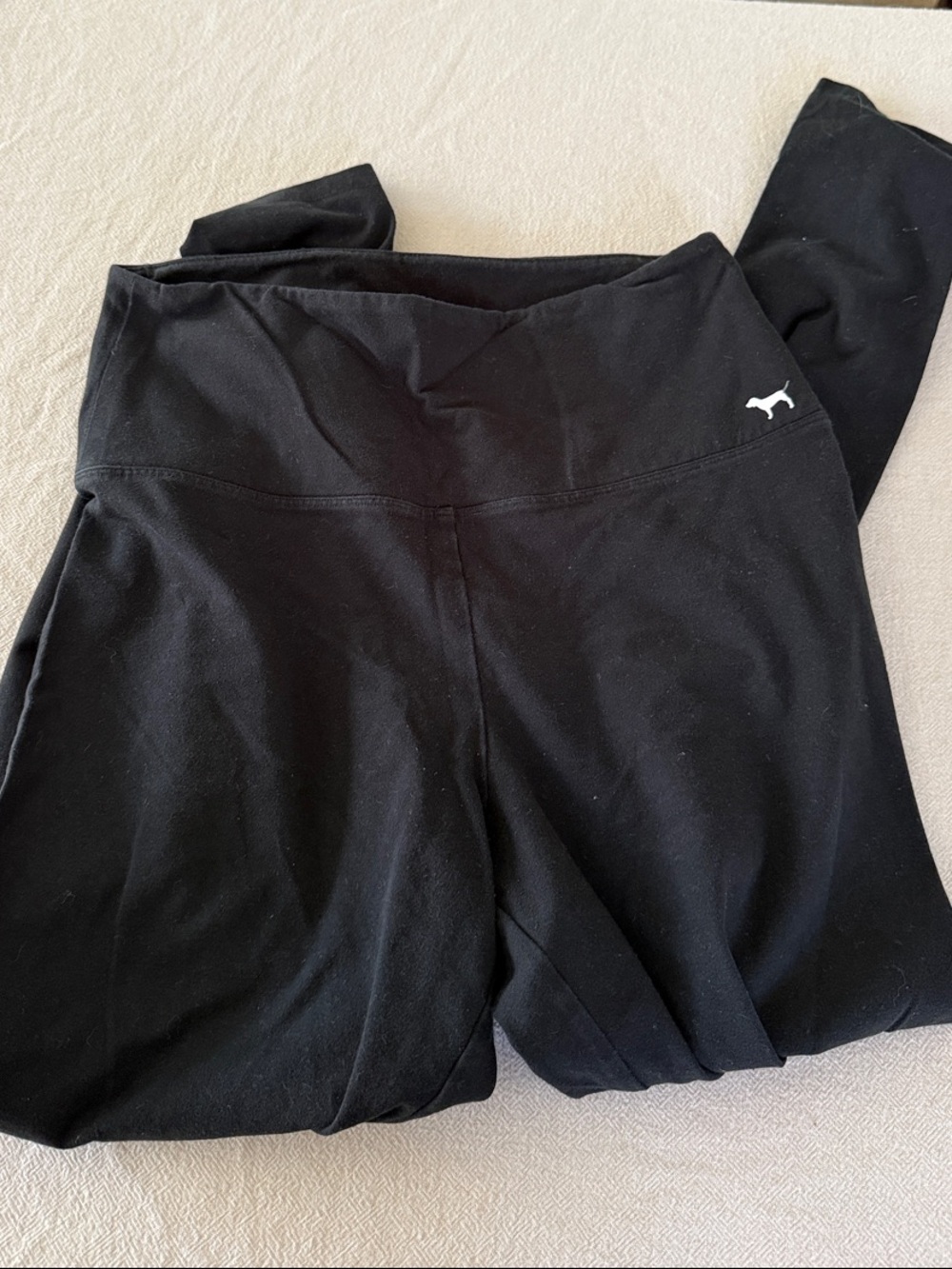 PINK Victoria's Secret Black Girls' High-Waist Leggings